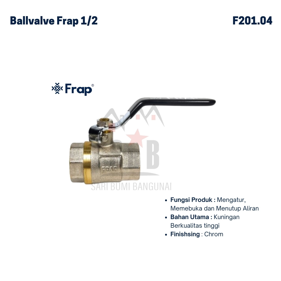 Ballvalve FRAP F201.04  1/2 FF
