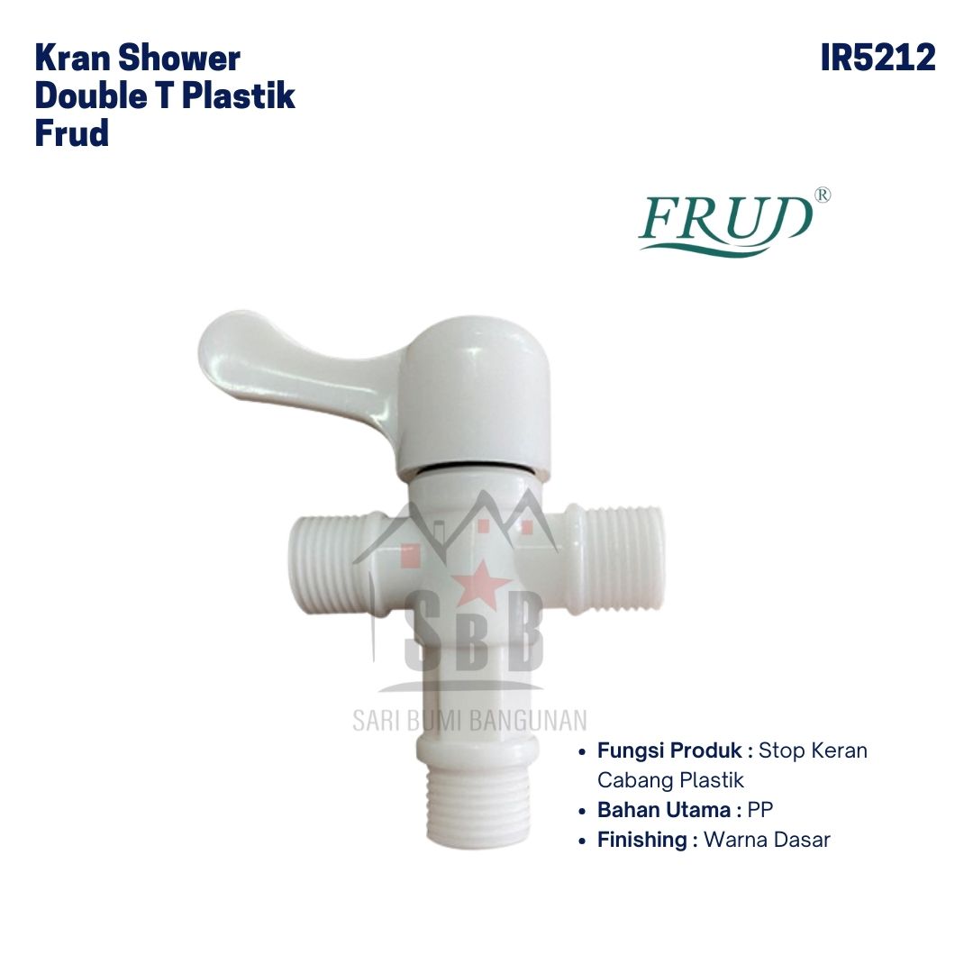 Kran Shower Dobel T Plastik FRUD IR5212