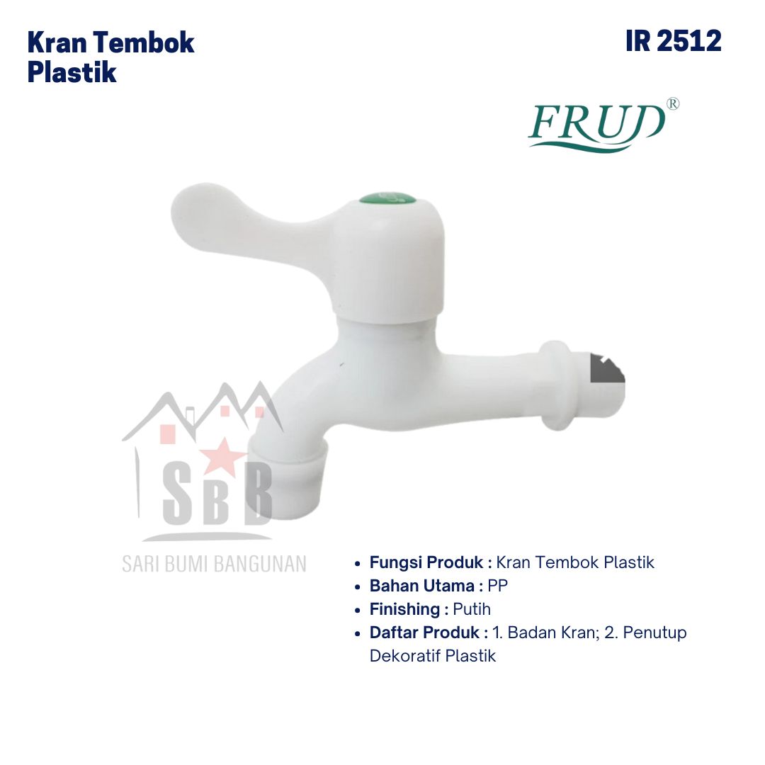 Kran Tembok Long Plastik FRUD IR2512